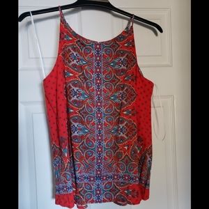 Stitch Fix VERSE red Alecto halter top size Large